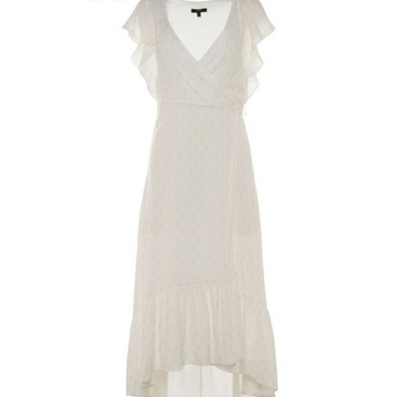 Drew "MAGGIE" High Low Midi Wrap Dress - Picture 4 of 9
